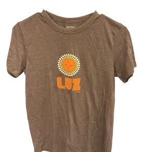 Bitten Sarah Jessica Parker Luz Sun Graphic Tee Brown T-Shirt Large
